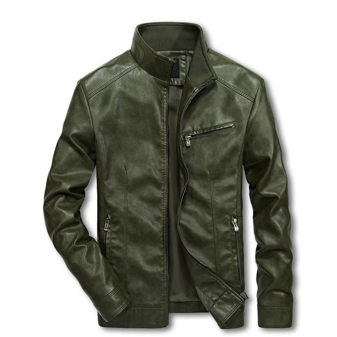 Men Motorcycle Leather Jackets Pu Streetwear