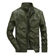 Load image into Gallery viewer, Men Motorcycle Leather Jackets Pu Streetwear