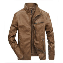 Load image into Gallery viewer, Men Motorcycle Leather Jackets Pu Streetwear